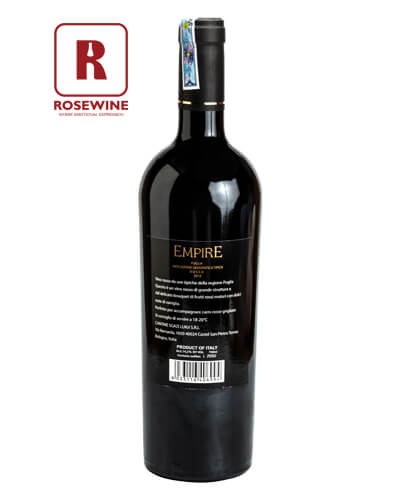 RƯỢU VANG EMPIRE NEGROAMARO SANGIOVESE 14.2 - 2018