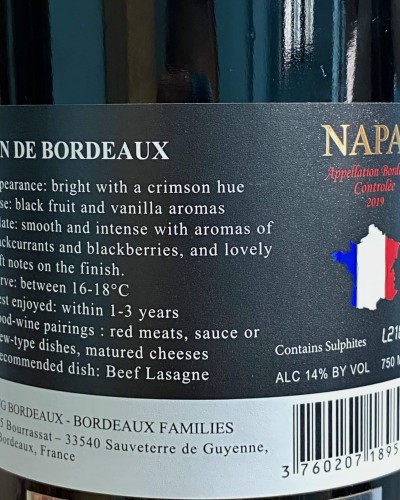 NAPAS CABERNET SAUVIGNON 14% - 2018