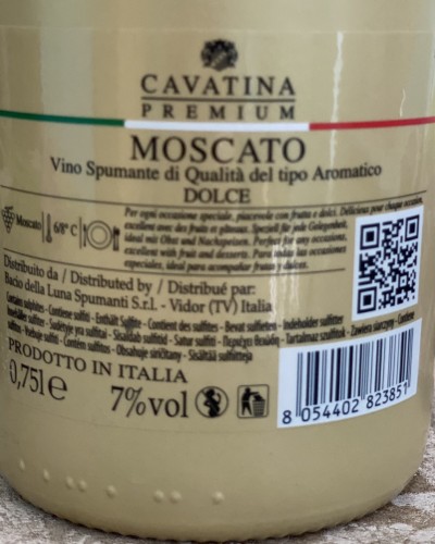 MOSCATO CAVATINA PREMIUM 7% - 2020