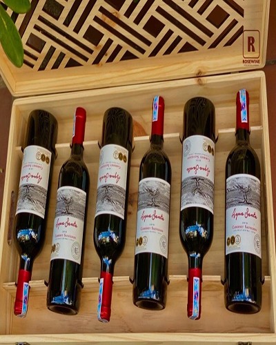 COMBO HỘP GỖ 6 ROSE WINE AGUA SANTA CLASSIC 13.5%