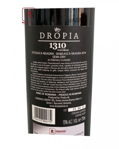DROPIA 1310 FAGARAS FETEASCA NEAGRA BABEASCA NEAGRA 15% - 2019